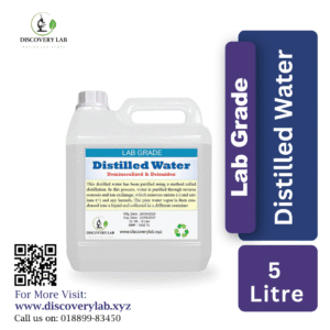 Lab Grade Distilled Water 5 Liter Can