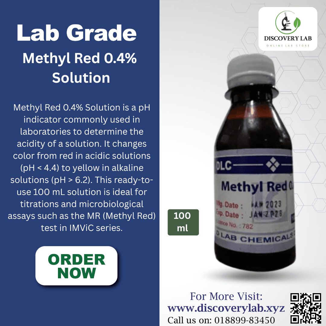 Methyl Red 0.4% Solution 100mL - Image 2