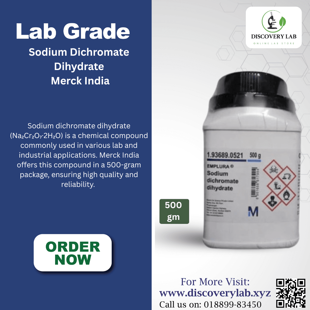 Sodium Dichromate Dihydrate 500gm Merck, India - Image 4