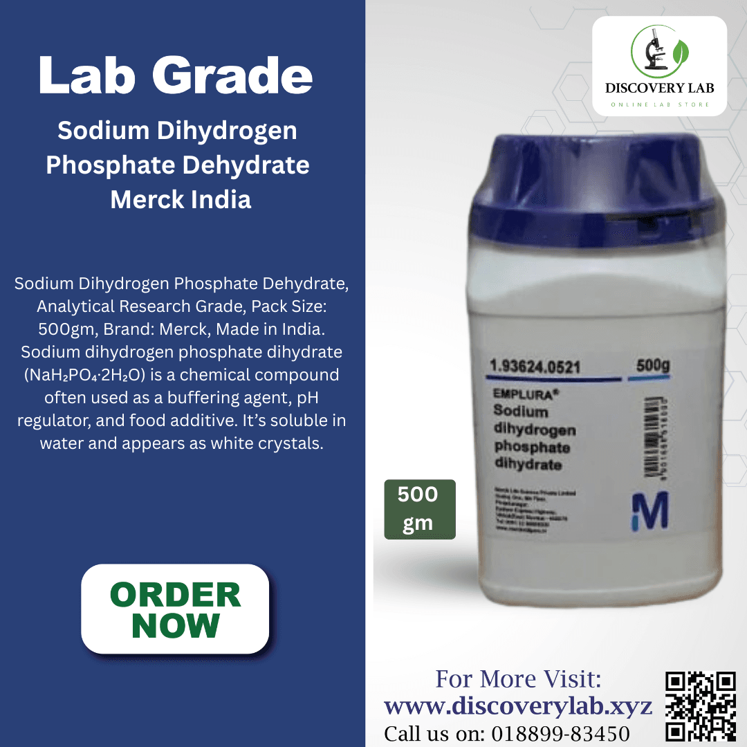Sodium Dihydrogen Phosphate Dehydrate, 500gm Merck India - Image 3