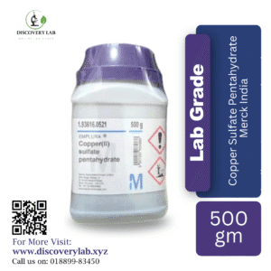 Copper Sulfate Pentahydrate, 500gm Merck, India