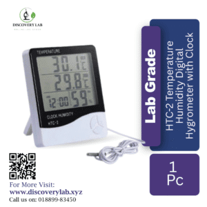 HTC-2 Temperature Humidity Digital Hygrometer with Clock