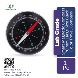 Smart Magnetic Compass 70 mm Large Size Black Color Travel Compass